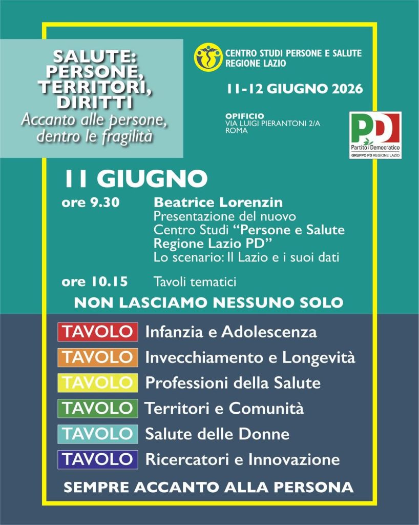 Locandina evento Salute persone territori diritti